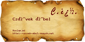 Czövek Ábel névjegykártya